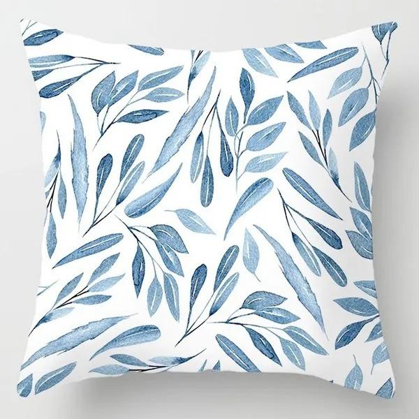 Modern Navy Blue Geometric Cushion Cover Nordic Abstract Marble Throw Pillow Case For Sofa Living Room Home Decor 40X40Cm