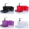 Accessories Pcs 5 Bathroom Multicolors Acrylic Diamondmounted Sets Shining