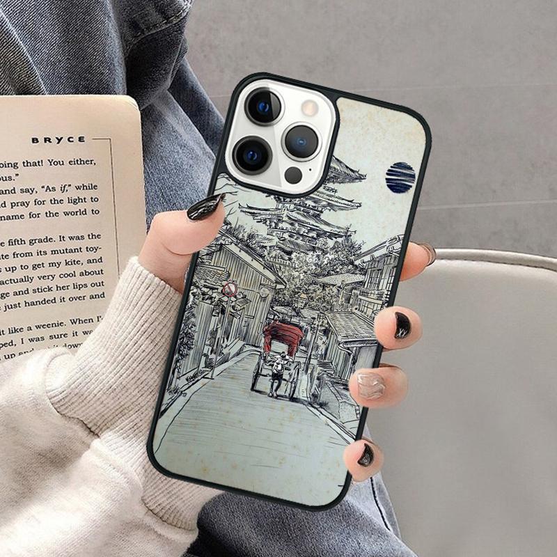 Kyoto Japan Old Capital Phone Case for iPhone 17 Air 16 16e 15 Plus for Apple 13 11 12 14 Pro Max Cover coque Shell iPhone 13