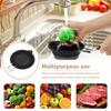 Silicone Collapsible Colander with Handle Heat Resistant Collapsible Colander Strainer Multipurpose Colander Strainer