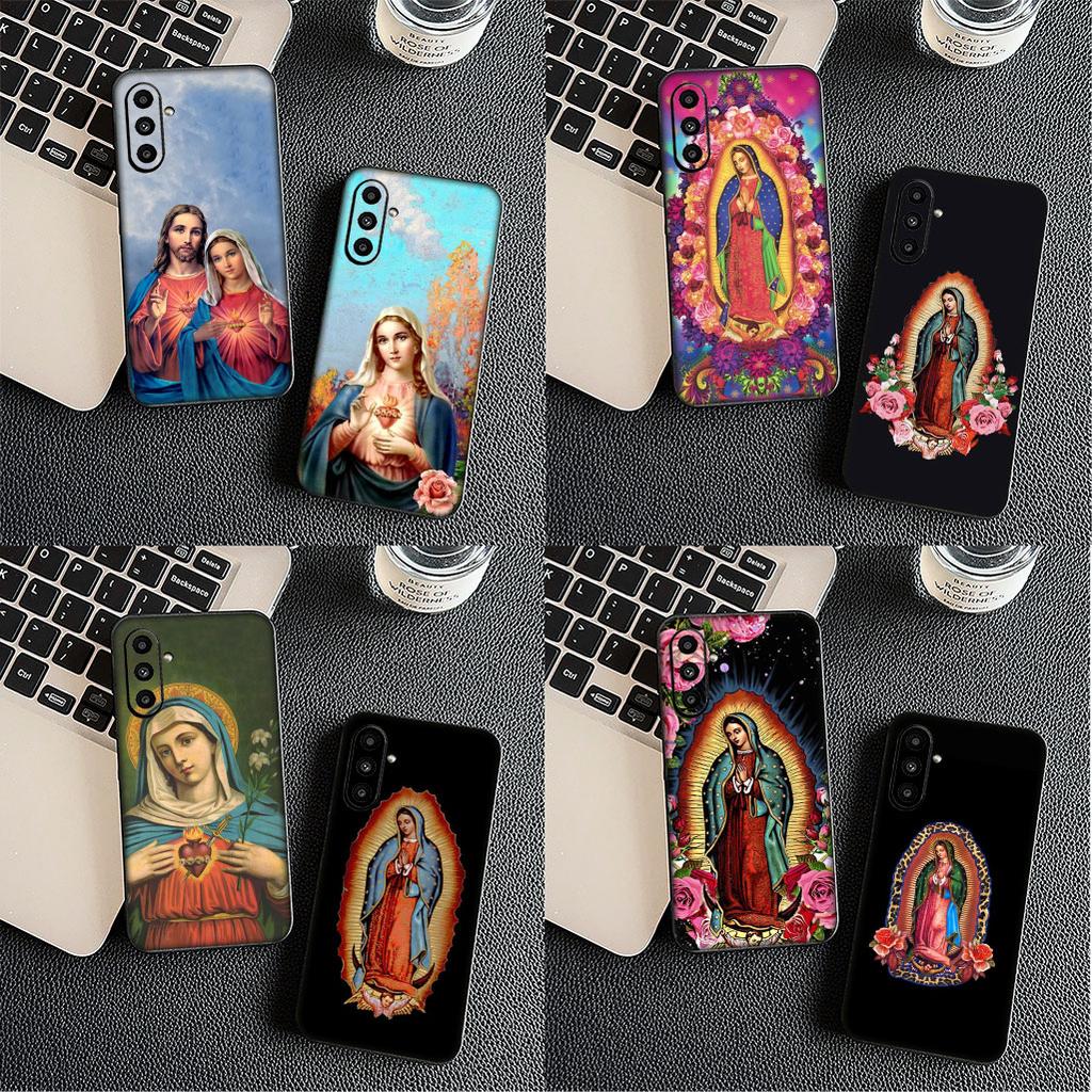 Cover for Samsung Galaxy S25 S24 S23 Fe Ultra Plus S7 Edge A05 A06 A16 A15 A35 Protective Phone Case Virgen de Guadalupe