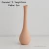 Nordic Ceramic Small Vase, Flower Decor Accessories, Home Dining Table, Bedroom, Living Room, Narrow Mouth, Floral Ornament, 1Pc