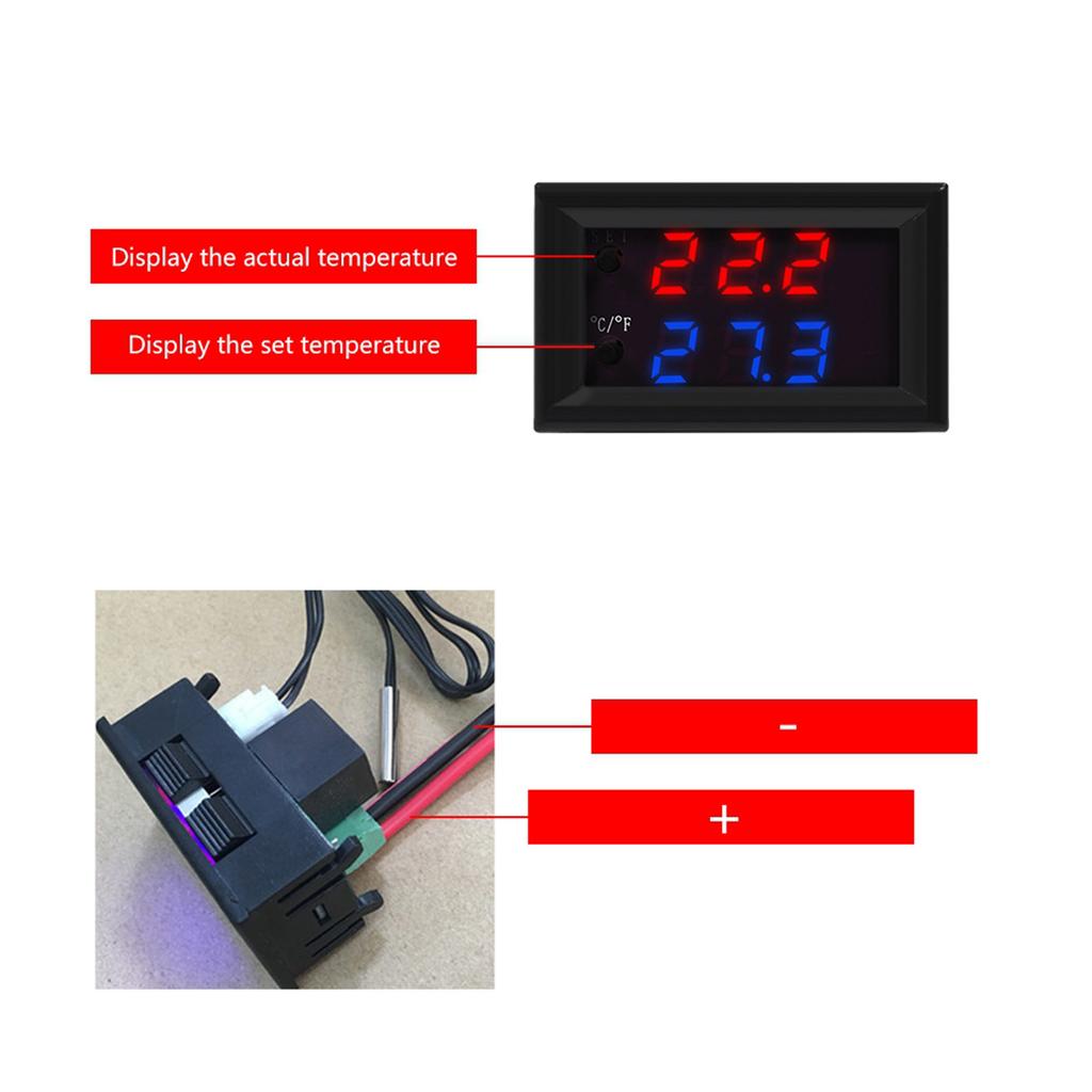 XD 2048 Digital LED Microcomputer Thermostat Switch Temperature Controller (12V)