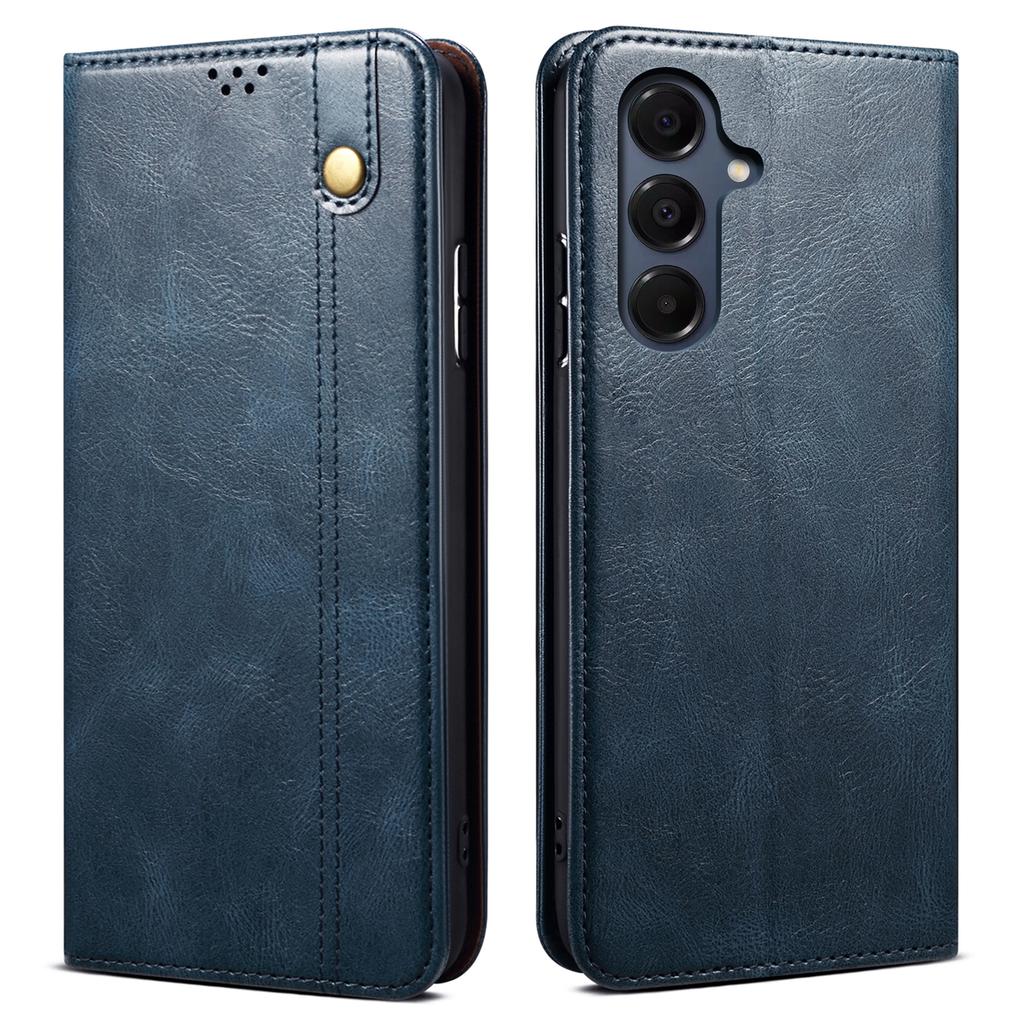 For Samsung  Galaxy A17 5G/A17 4G Case Crazy Horse Texture Waxy Leather Wallet Stand Phone Cover