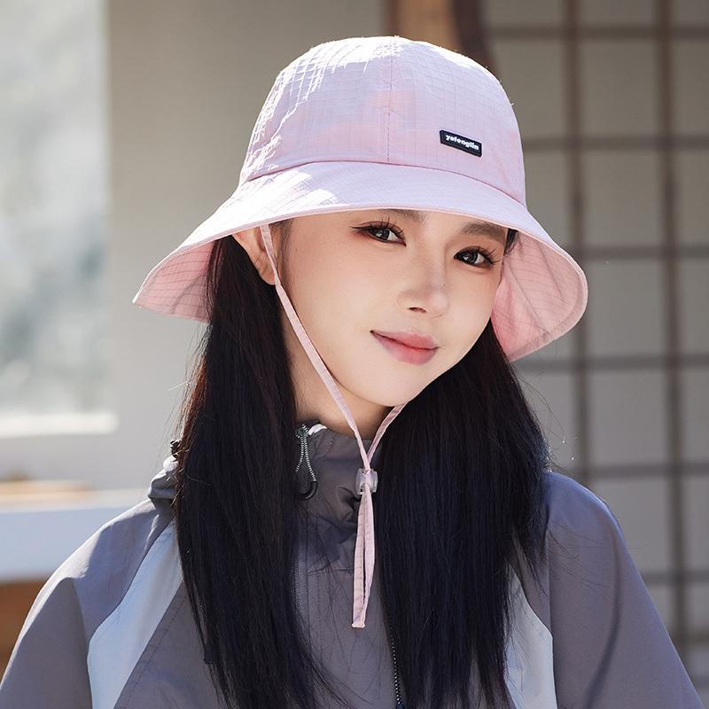 Fisherman Hat Summer Anti-Splashing Shawl Sunscreen Couple Solid Color Sun Hat