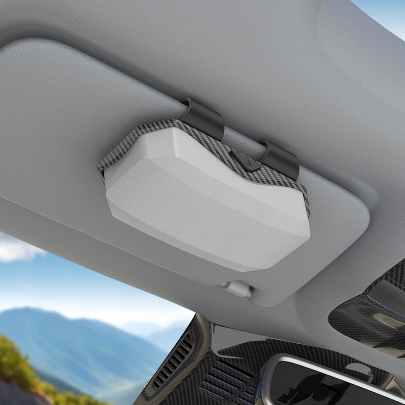 Autobrillenetui Fahrzeug Sonnenbrillen Aufbewahrungsbox Clip Sonnenblende Sonnenschutz Zubehör Innen kratzfestes Material innen