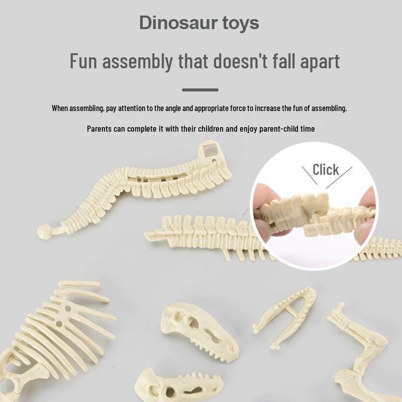 Dinosaur Fossil Excavation Toy - Gem and Skeleton Treasure Hunt for Kids