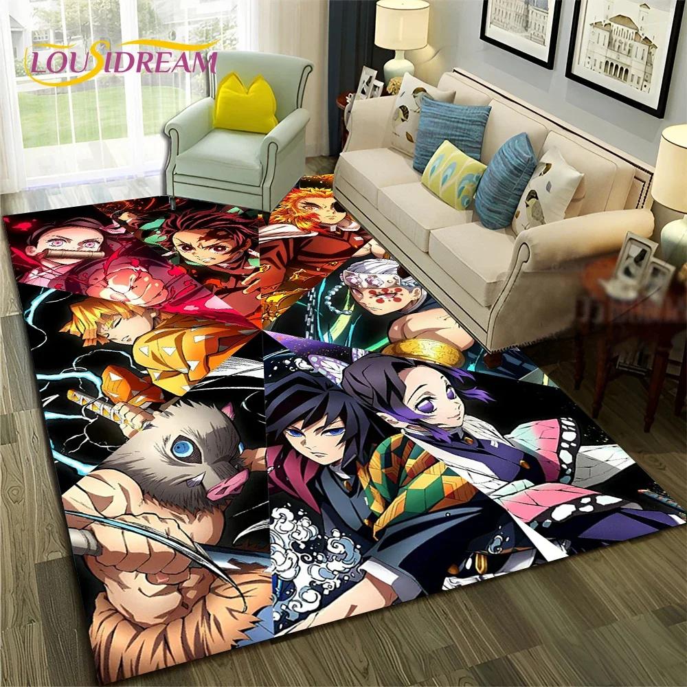 Kamado Nezuko Demon S-Slayer Anime Carpet Rug for Bedroom Living Room Home Sofa Decoration,Children Game Large Decor Floor Mat