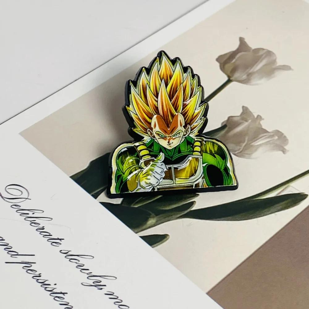 Cartoon Anime Dragon Ball Funny Metal brooch badge accessory Character Creative DIY Assembly Pin Clothes Decorative Jewelry Gift Presents Friends toy