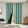 100% Blackout Curtains for Bedroom Living Room Thermal Insulated Grommet Window Drapes Privacy Protection Home Decor