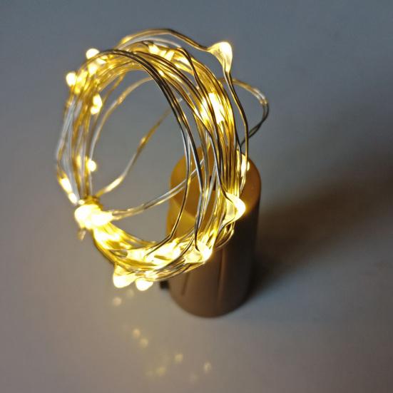 10 Pièces Guirlandes Lumineuses pour Bouteille de Vin avec Bouchon Super Lumineuses Étanches à Piles Mini Guirlandes Lumineuses Décoratives Romantiques