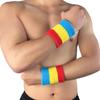1 Pair Wrist Sweatbands for Men   Women, Moisture Wicking Thick Cotton Bands for Working Out, Gymnastics, Basketball, Football