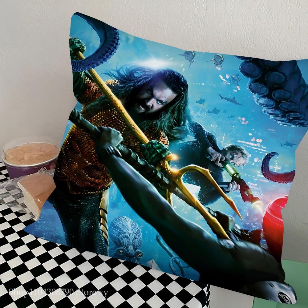 A-Aquaman And The Lost Kingdom Movie Pillow Bedroom Sofa Leisure Comfort Cushion Car Living Room Home Decoration