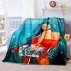 Customizable K-KAROL-G flannel blankets, perfect for autumn warmth, suitable for children and adults, and stylish K-POP shawls