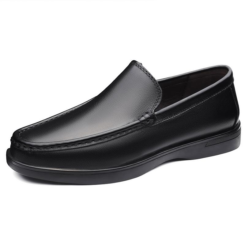Fashion Men Casual Shoes Comfortable Men s Loafers Breathable Slip on Flats Lightweight Genuine Leather Driving Shoes Moccasins 38