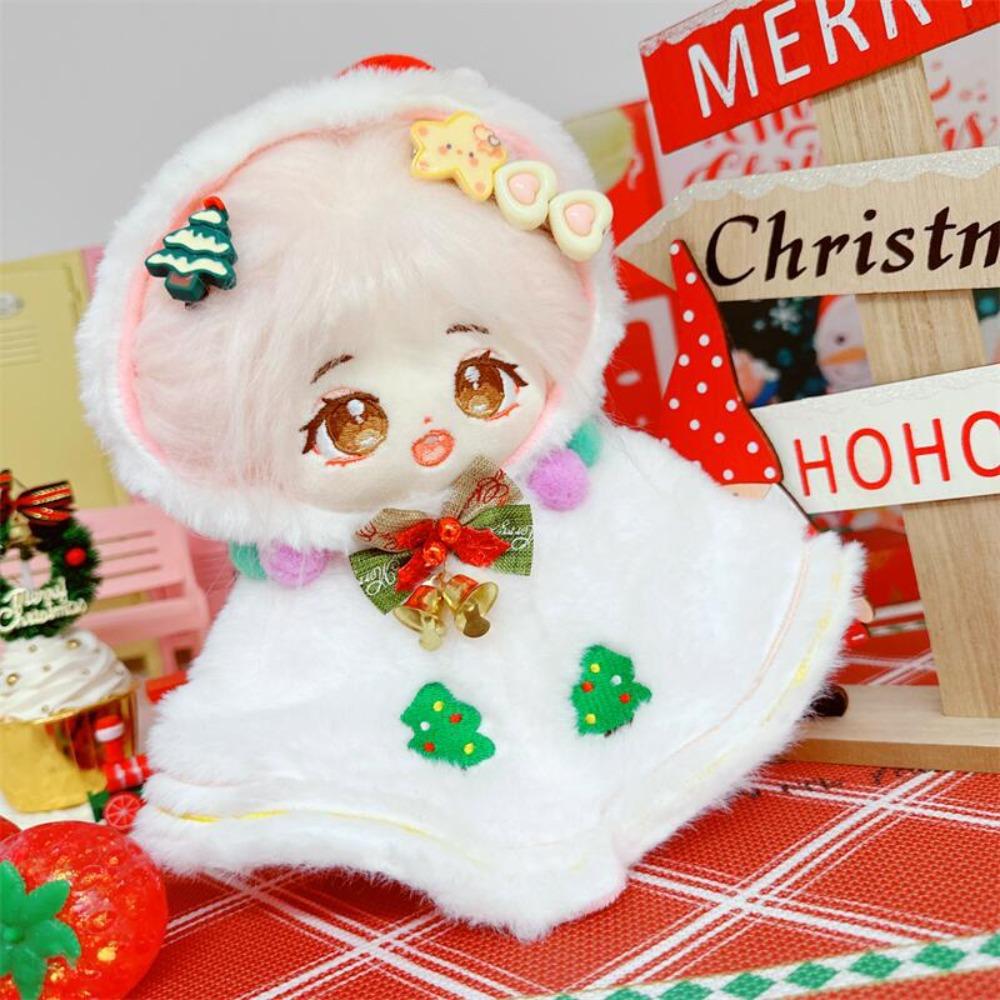 Christmas Shawl 20CM Cotton Doll Clothes Snowman Plush Toys Clothes  Girl Gift