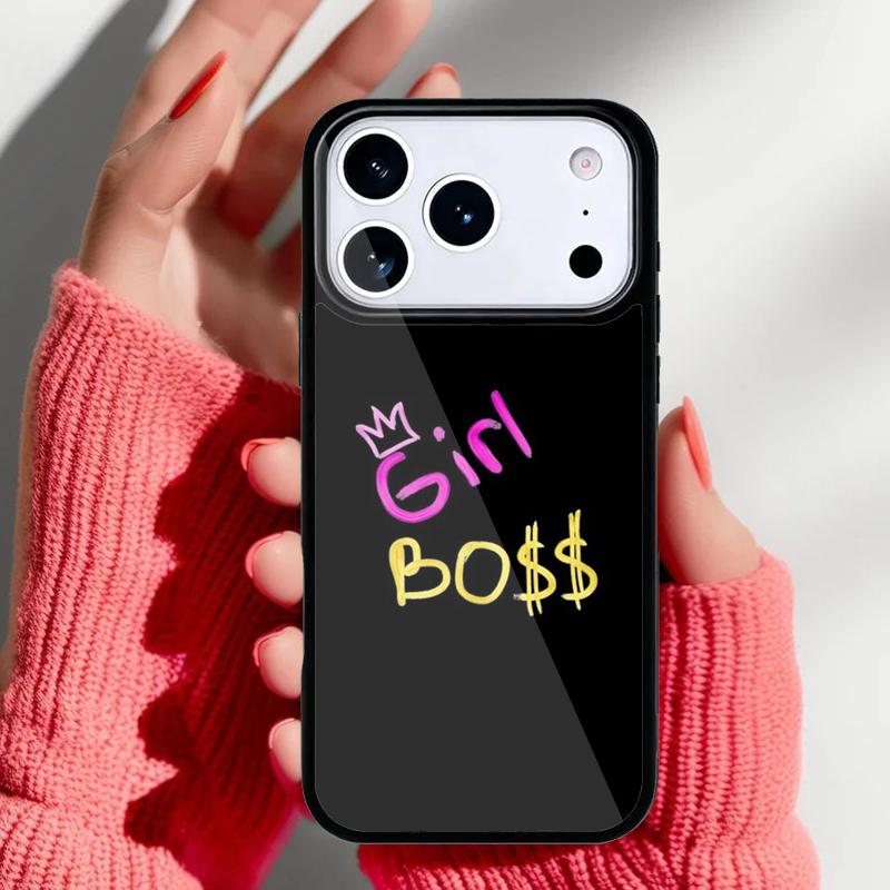 

WOMENS GIRL BOSS BOSSY Phone Case for iPhone 17 Air 16e 15 14 13 Pro Max Back Cover for 12 11 Pro Coque iPhone 16e