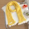 Winter style with thermal lace scarf knitted twist lace Korean student atmosphere scarf scarf