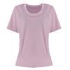 Plus Size Women's Quick-Dry Short Sleeve Sports Top for Yoga & Running