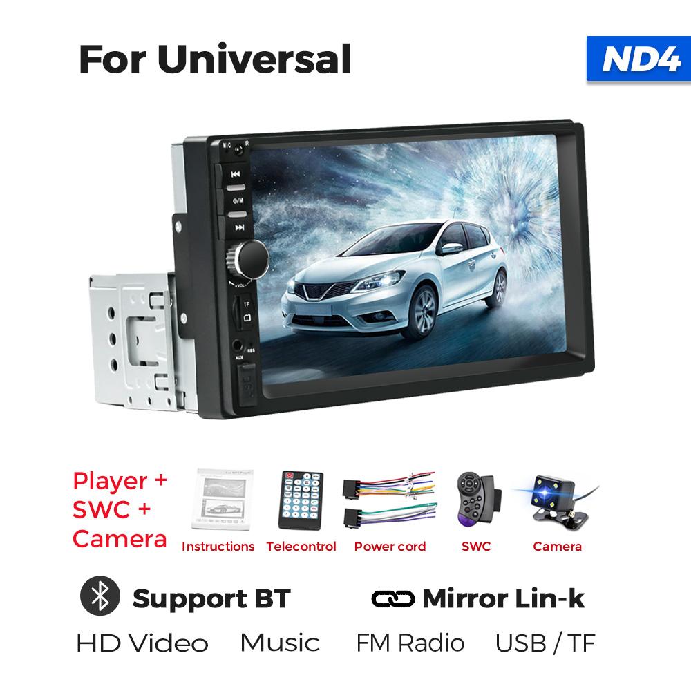 Navifly ND4 7Inch Screen Universal 1Din Car Radio All In One MP5 Player Multimedia GPS Stereo Receiver Support SWC USB TF FM BT