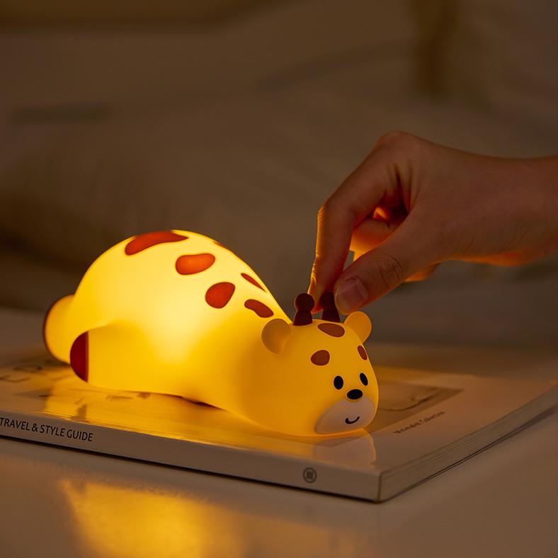 LED Night light Silicone Rabbit Touch Sensor lamp Cute Animal Light Bedroom Decor Gift for Kid Baby Child Table Lamp Home Decor