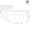 Box Spring Bed with Mattress Black 90 X 190 Cm Fabric
