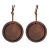 Set Of 2 Improved Wood Car Scent Disks With Simple Attachment Design And variable Scent Feature