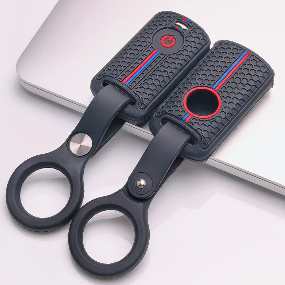 Moto Key Cover for Honda PCX Forza SH150 SH300 XADV Vario Scoopy Yamaha Nmax Xmax Aerox Filano Lexi Fazzio Freego TMAX with Keychain Key Fob Protector