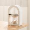 1 Stück Rahmen Glatter Bogen Modern Brenner Dekorative Kerzenlampe Mehrzweck Gips Wärmeeffizient Aromatherapie Stabil
