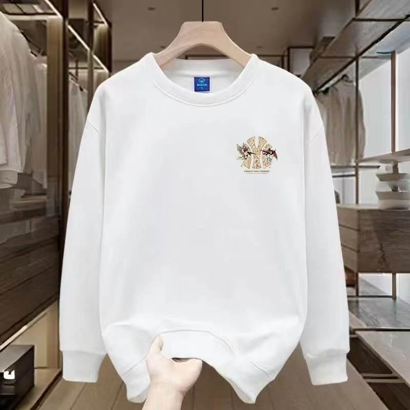 Men's Anti-Pilling Heavyweight Cotton Long Sleeve Sweatshirt - Autumn Trend, Loose and Versatile Casual Top