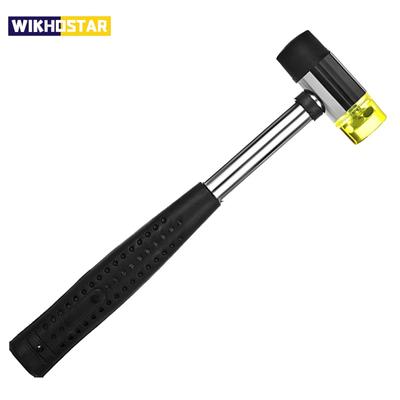 1Pc 25mm Double Face Soft Tap Rubber Hammer for Multifunctional Hand Tool Hard Plastic and Non Slip Plastic Grip Perfect Tool