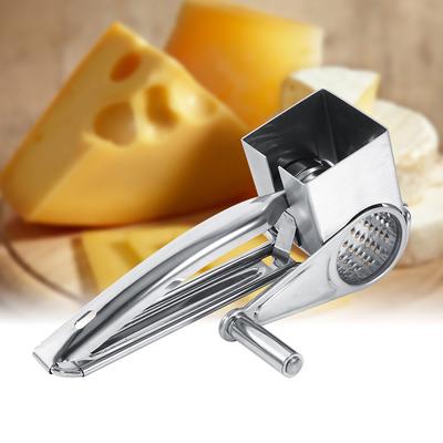 Rallador de Queso Multifuncional de Cocina Craft Giratorio de Acero Inoxidable 1 Tambor Herramienta para Rallar Rallador Rallador de Queso de Acero Inoxidable