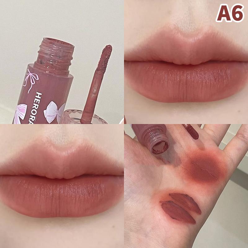 Herorange Matte Velvet Lip Glaze Natural Long-Lasting Highly Pigmented Lipstick Portable Matte Finish Universal Lip Glaze Makeup