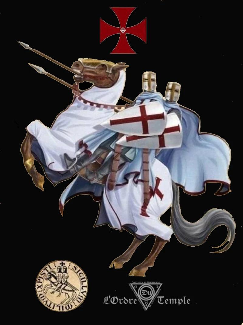 

Medieval Crusaders Order of The Temple TShirt New Short Sleeve 100 Cotton ONeck Casual Mens Tshirt Size S3XL 4XL