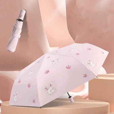 Umbrella,parasol,Black Rubber Umbrella cloth,Various Colored rabbits,Fashionable Automatic umbrella,Adult Student Umbrella