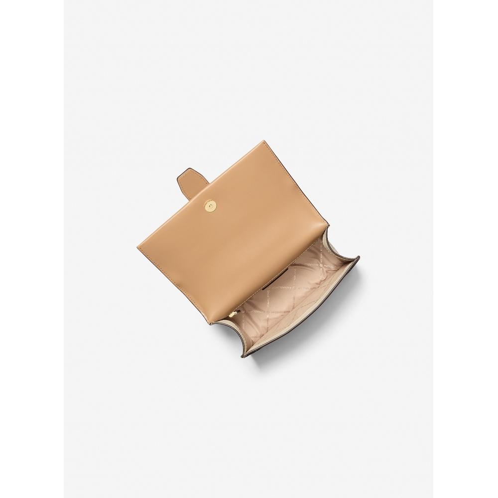 Michael Kors Greenwich Color Block Crossbody Small Mk Signature 35s5ggrc1b2605 Light Cream Multi