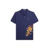 Polo T-Shirt Ss24 Dragon Pattern Embroidery Casual Short Sleeve Kids Tops Deep-Cobalt-Blue CWPOKNIY8021025-400