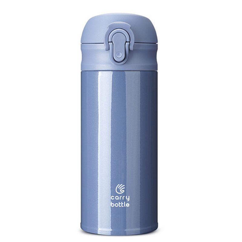 CARRY BOTTLE Insulated Easy Bottle Tumbler 350ml 5 Colors Stainless Steel One-Touch Lid Portable Mini Water Bottle