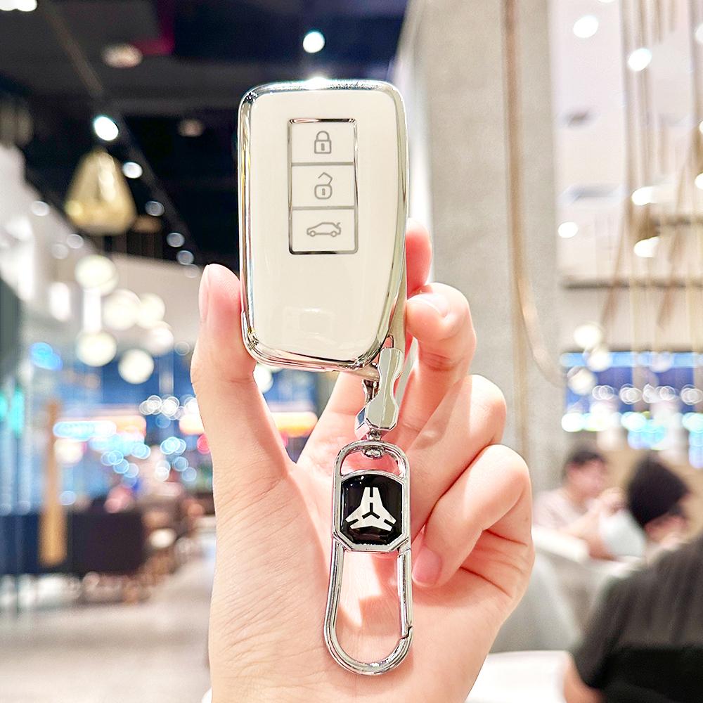 Soft Tpu Car Key Cover Case For Lexus Nx Gs Rx Is Es Gx Lx Rc 200 250 350 Ls 450H 300H Shell Holder Keychain Accessories