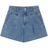 Teenie Weenie Women's High-Waisted Loose Denim Shorts