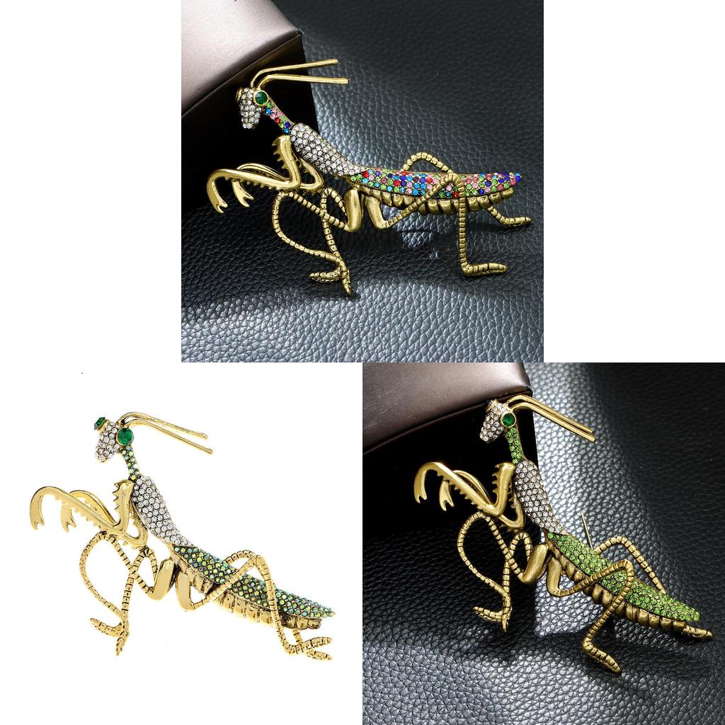 Fashion Large Size Rhinestone Insect Brooch For Summer Accessories