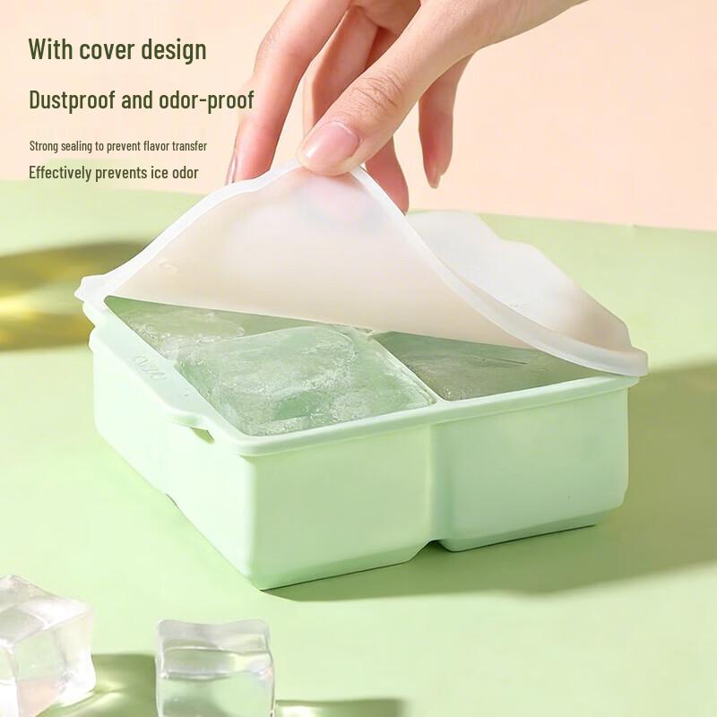 Baijie Food-Grade Silicone Large Ice Cube Mold Tray