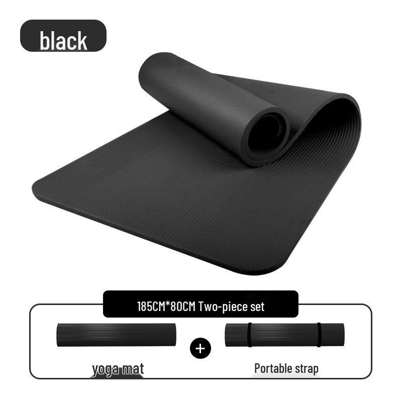 Men's Non-slip Beginner Yoga Mat - Thick, Wide, Long for Home Fitness
