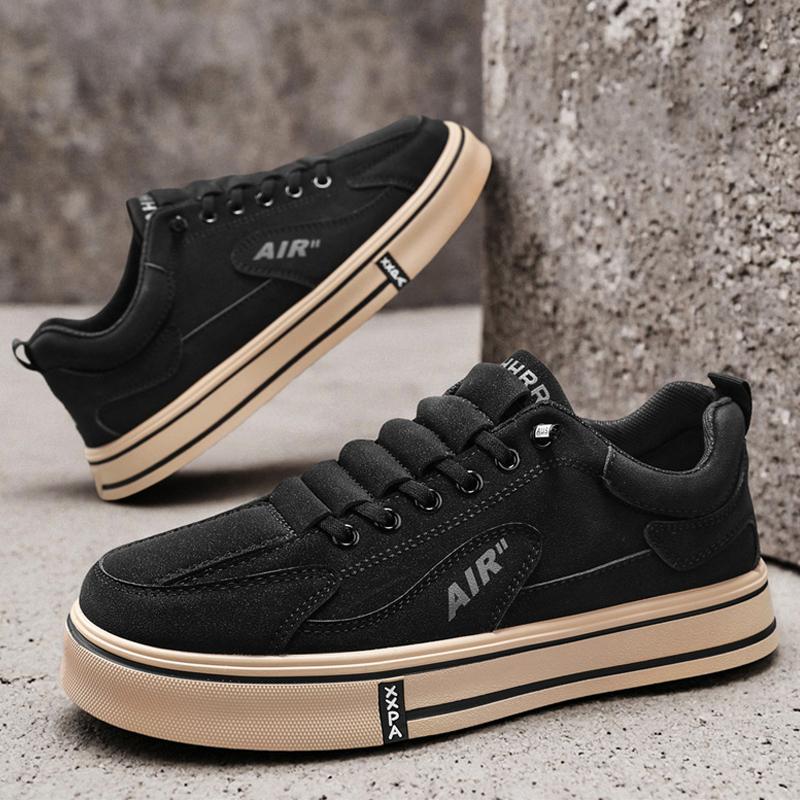 Fashion Platform Mens Casual Sport Shoes Breathable Lightweight Walking Sneakers Comfortable Non-slip Board Shoes Athletic Shoes