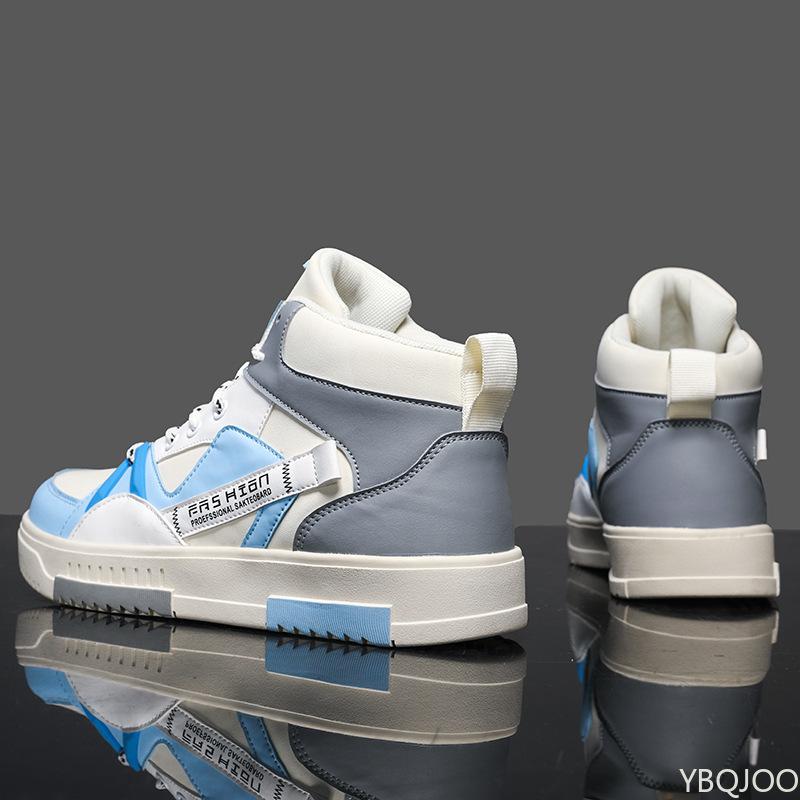 Autumn New Anti Slip Wear-resistant High Top Men's Shoes Casual Comfortable Sports Shoes Fashionable Versatile Men's Sneakers