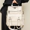 Multifunctional Student School Bag PU Peather Mommy Shoulder Bag Vintage Student Backpack  Women