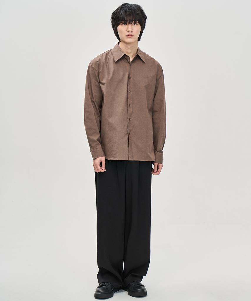 PRAIRIE Comfort Shadow Stripe Shirt (Brown)