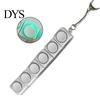 Decompression Button Toy Fidget Keyboard 1/2/3/4/5/6/9-Keys Stress Relief Finger Clicker Keychain with LED Light Portable Sensory Mechanical