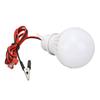 LED Camping Tent Lantern Plastic Outdoor Emergency Light Bulb with Hook for Hiking Fishing 12V 5W