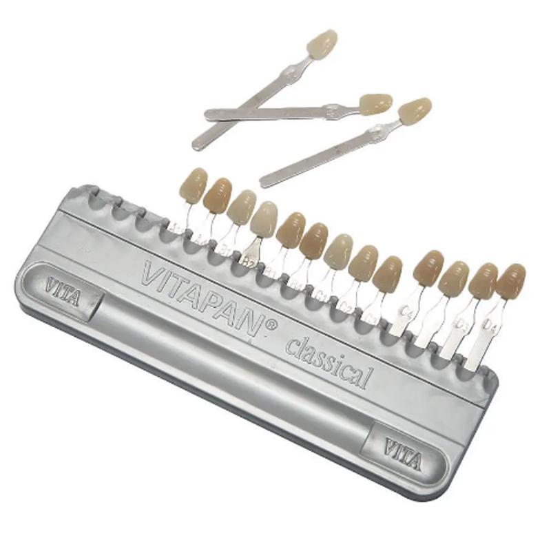 Dental Equipment Teeth Whiting Porcelain Vita Pan Classical 16 Colors Guide Vita Tooth Model Colorimetric Plate Model